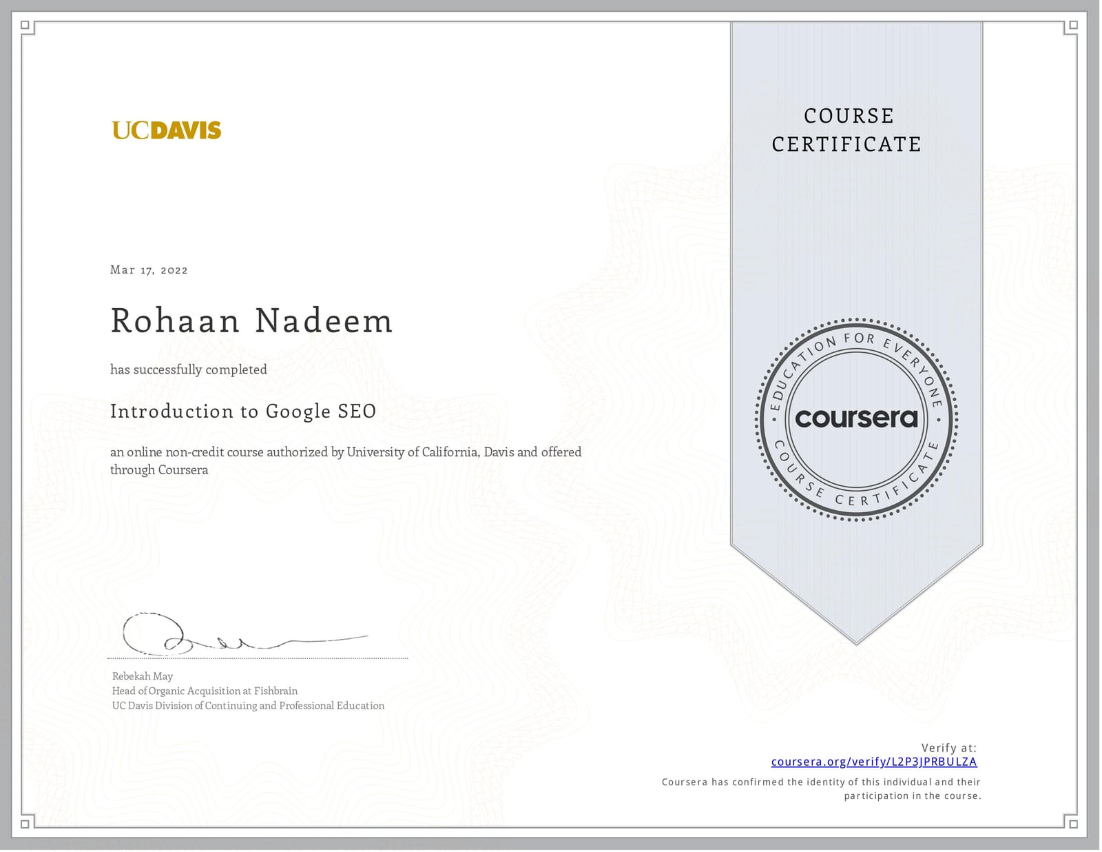 Introduction to Google SEO